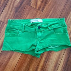 EUC! Green Abercrombie Jean Shorts